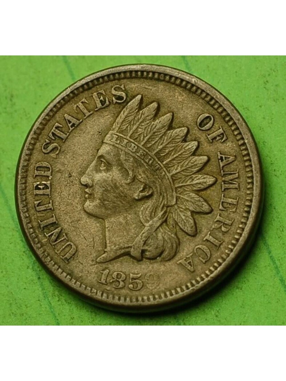 X415 1859 Indian Head Cent Penny 1c STUNNER CIVIL WAR ERA - Check Out Our Store